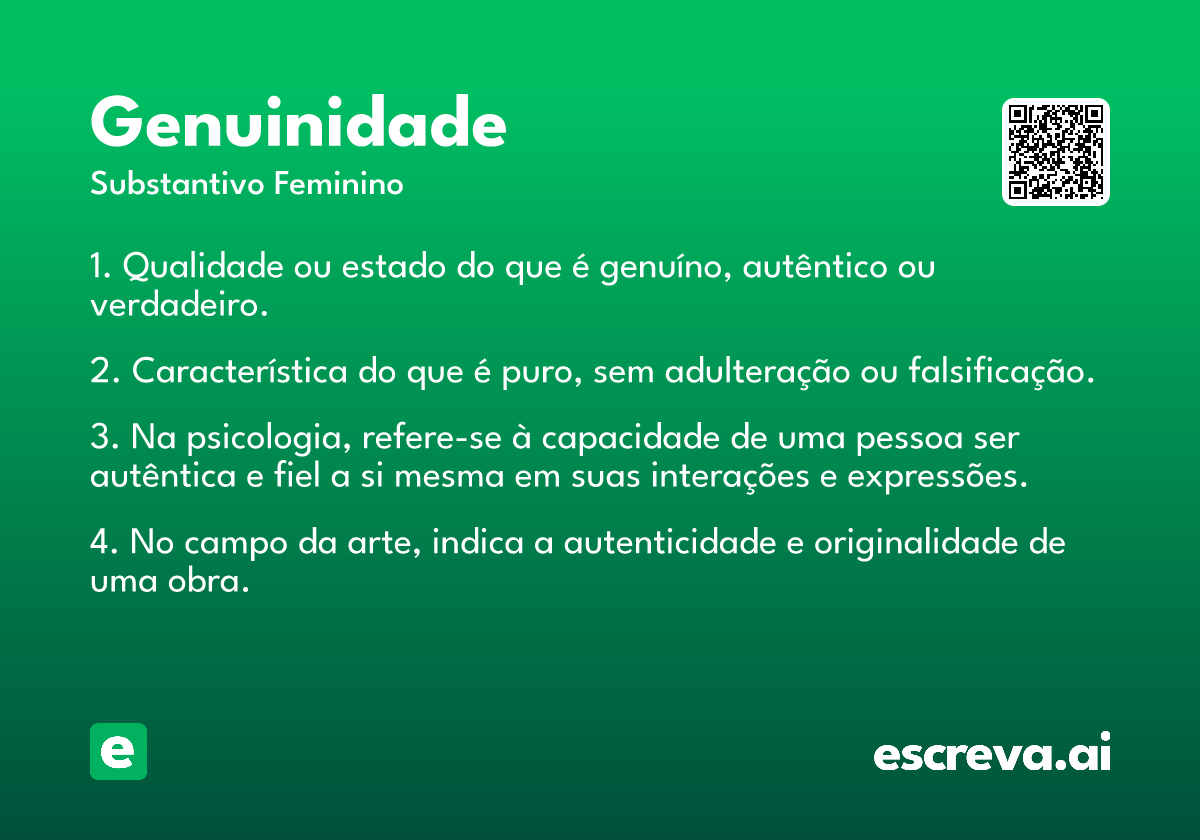 genuinidade