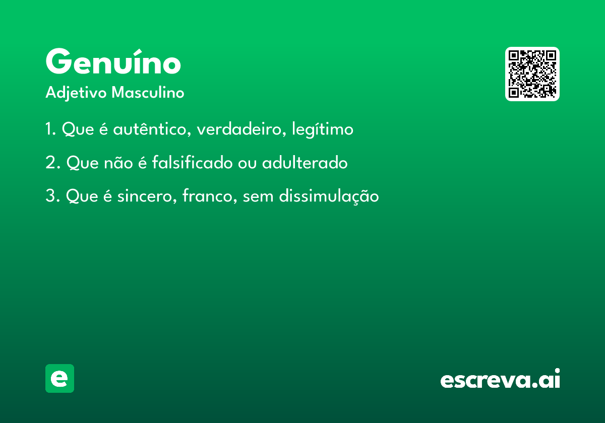 genuíno