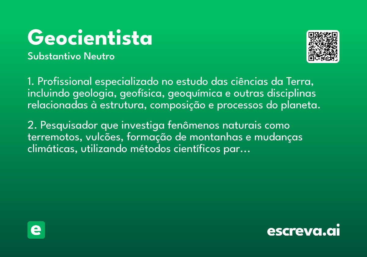 geocientista