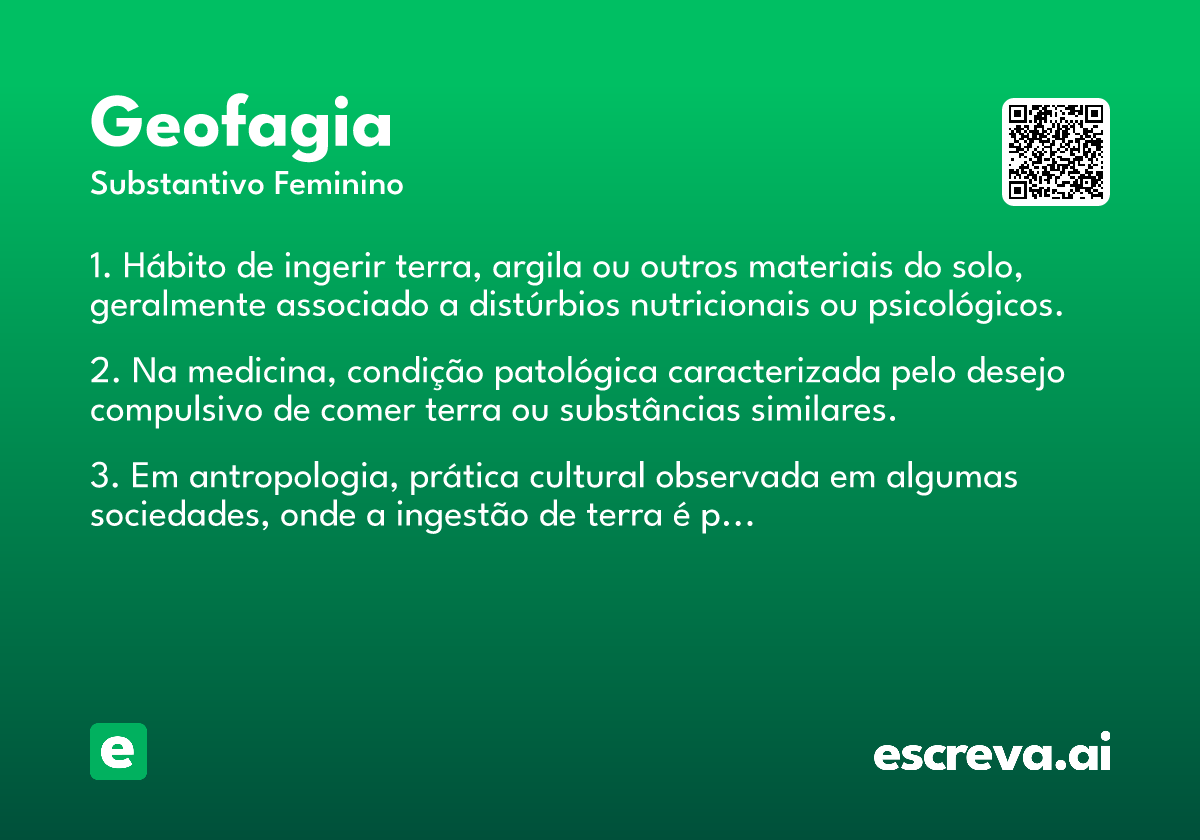 geofagia