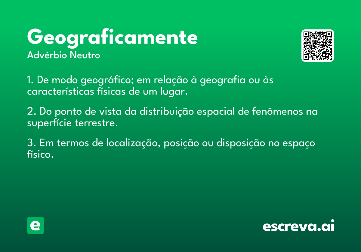 geograficamente