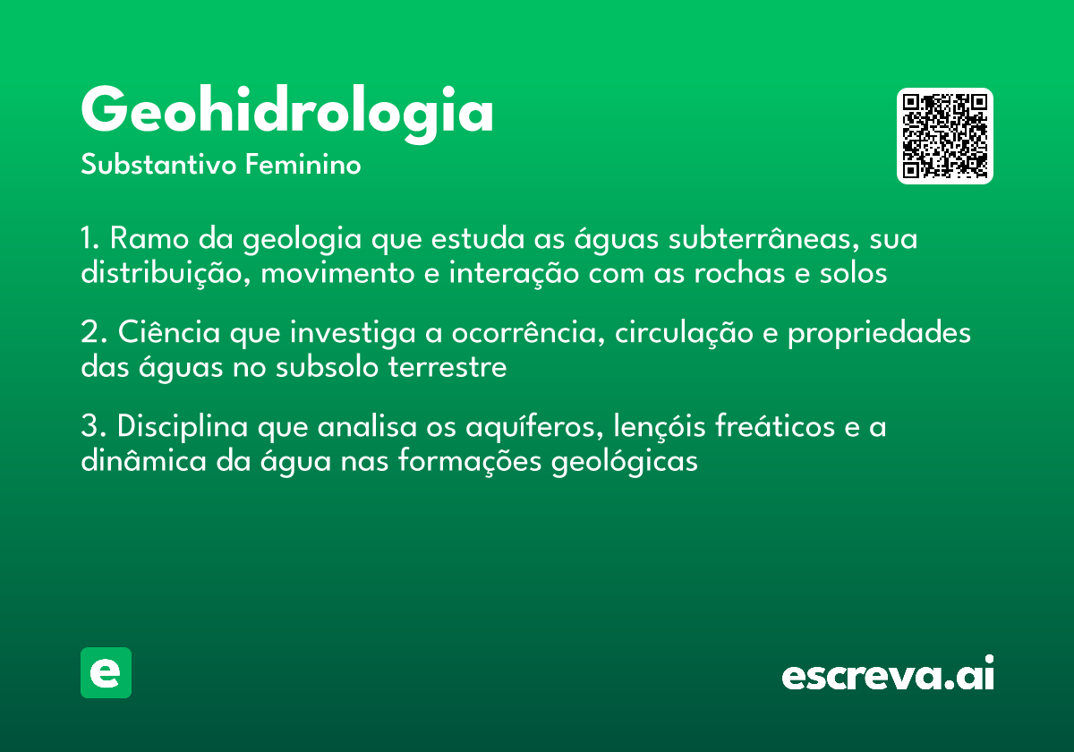 geohidrologia
