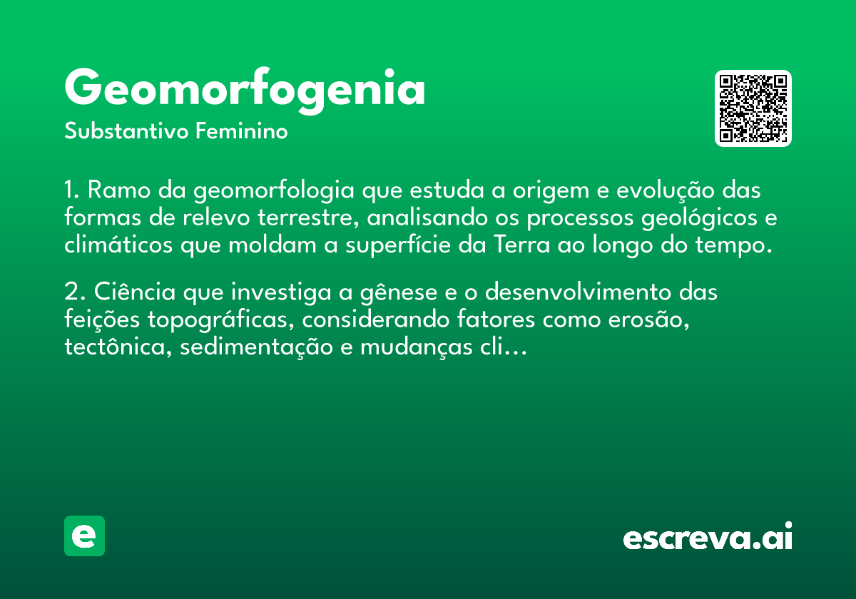 geomorfogenia
