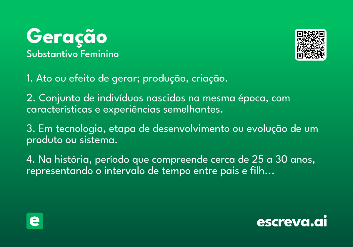geração