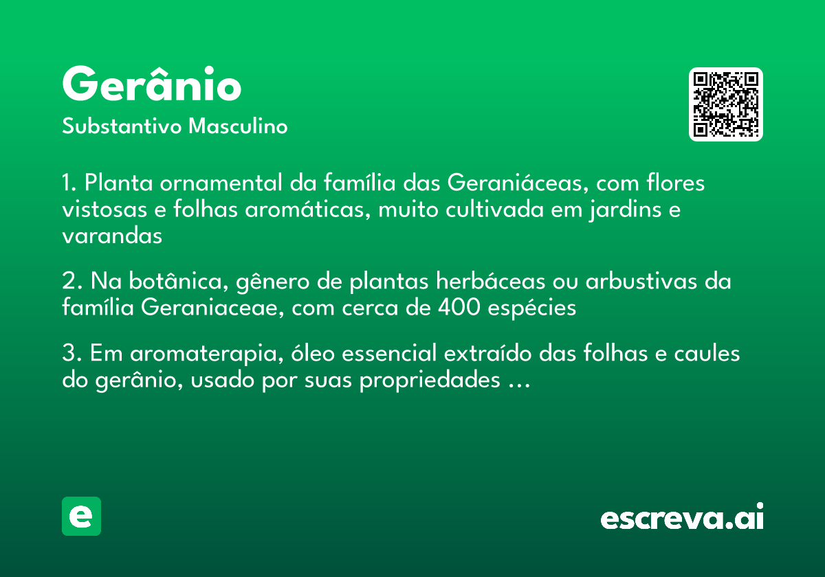 gerânio