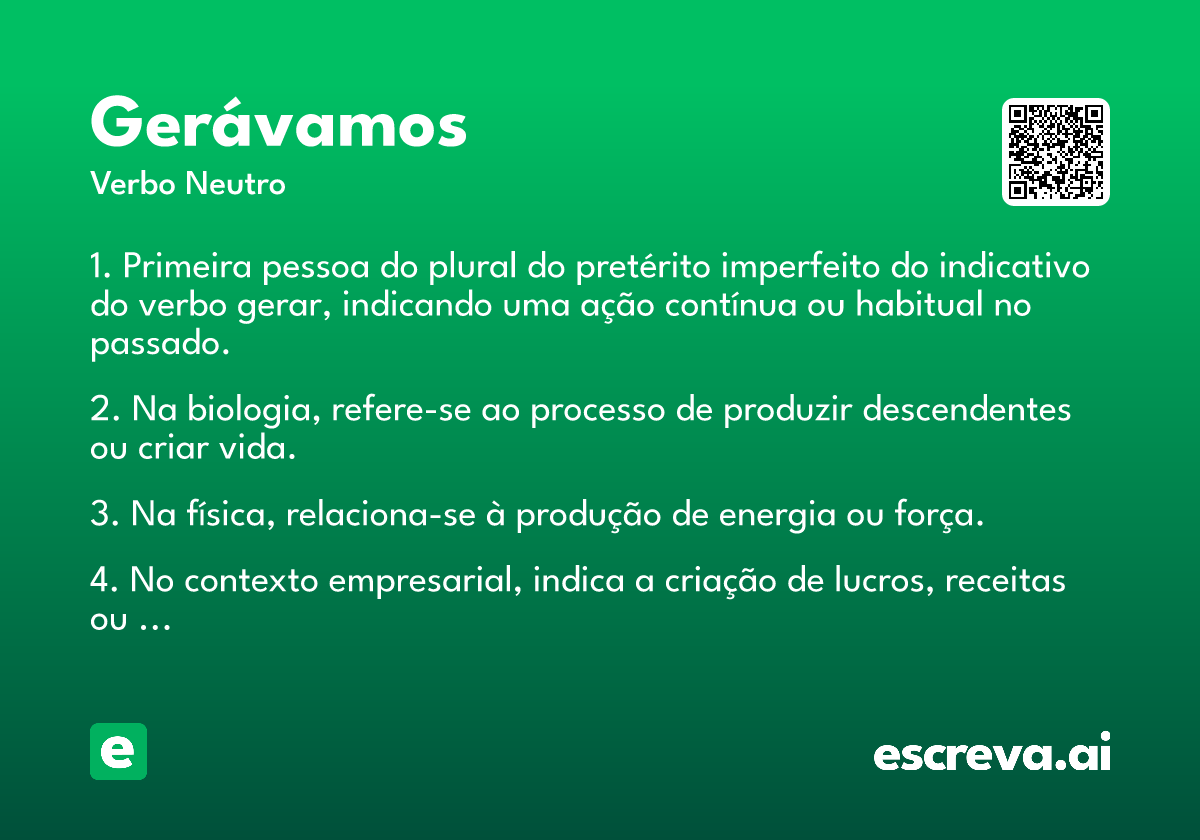 gerávamos