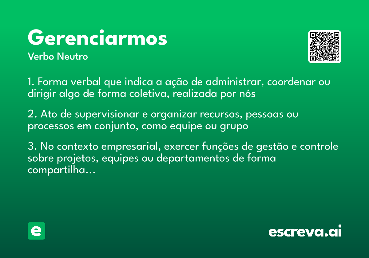 gerenciarmos