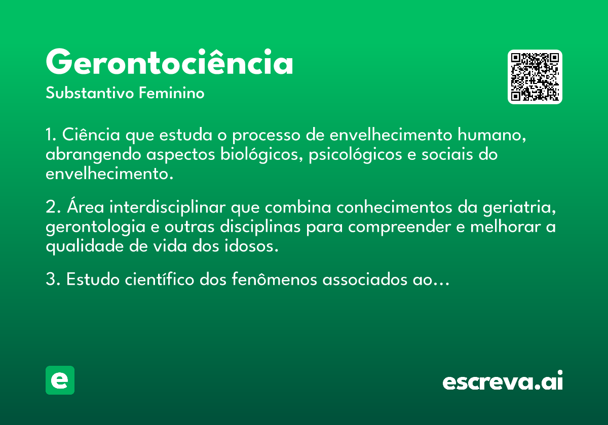 gerontociência