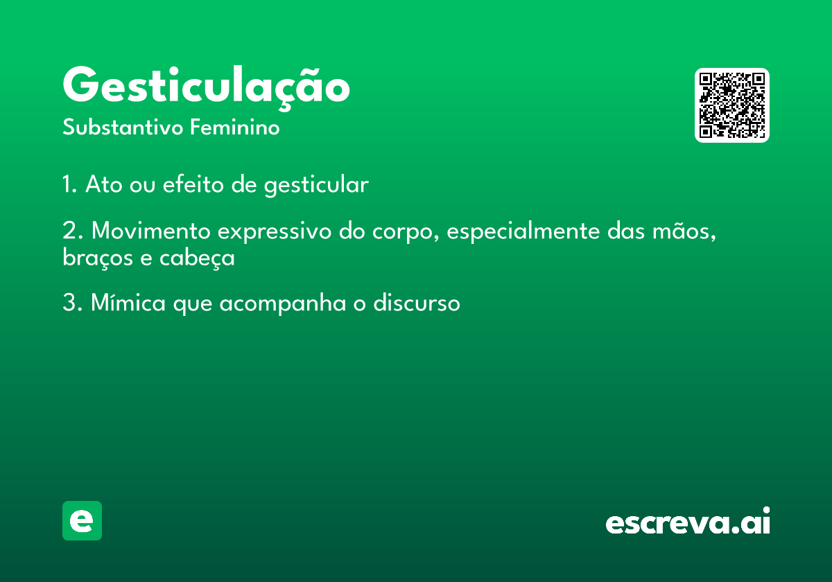 gesticulação