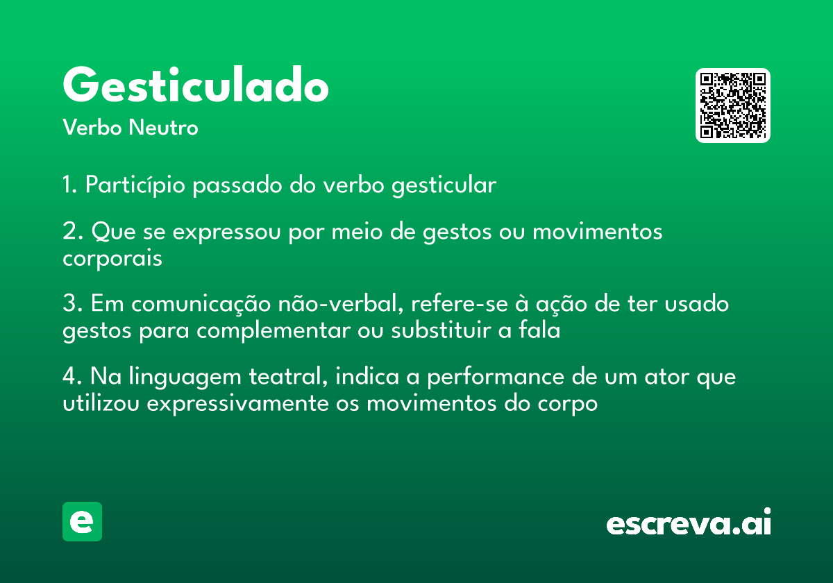 gesticulado