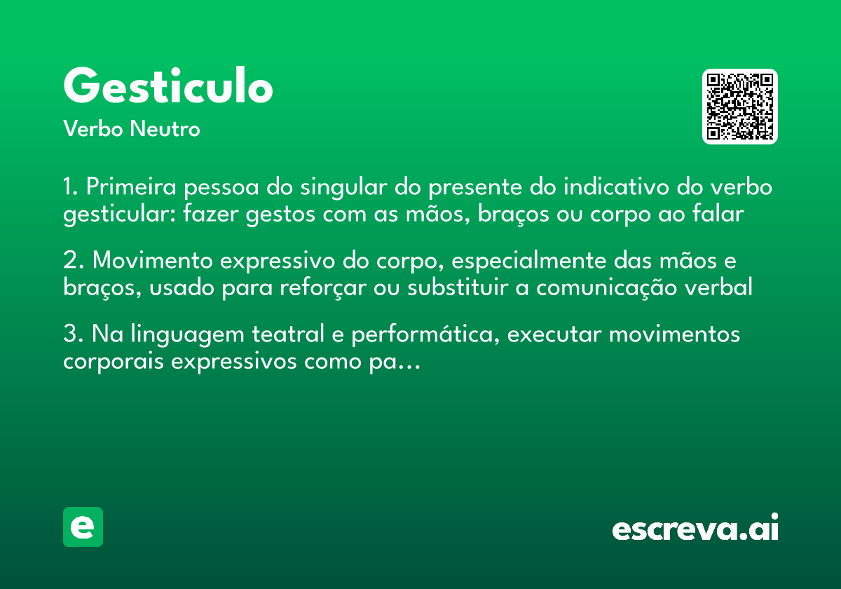 gesticulo