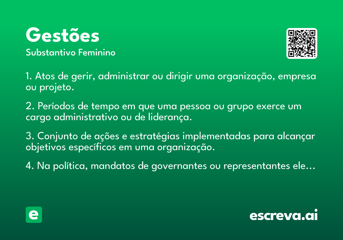gestões