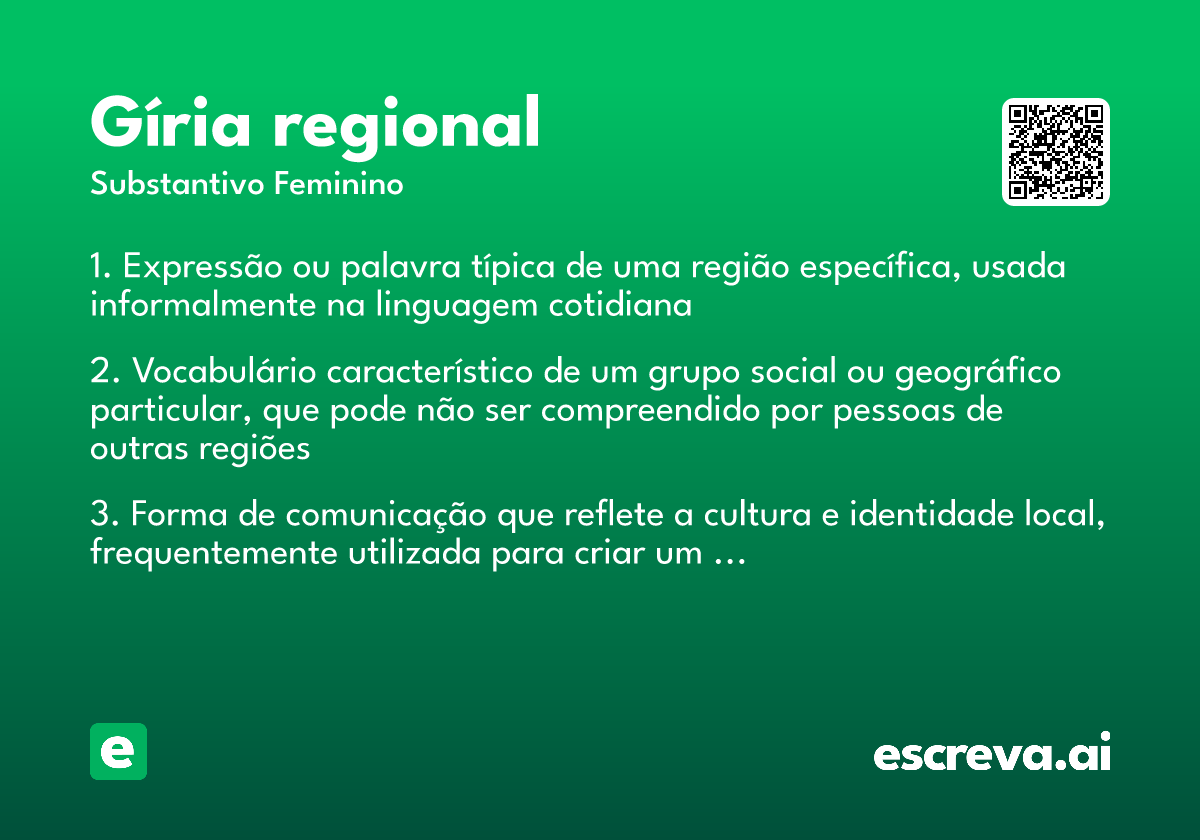 gíria regional