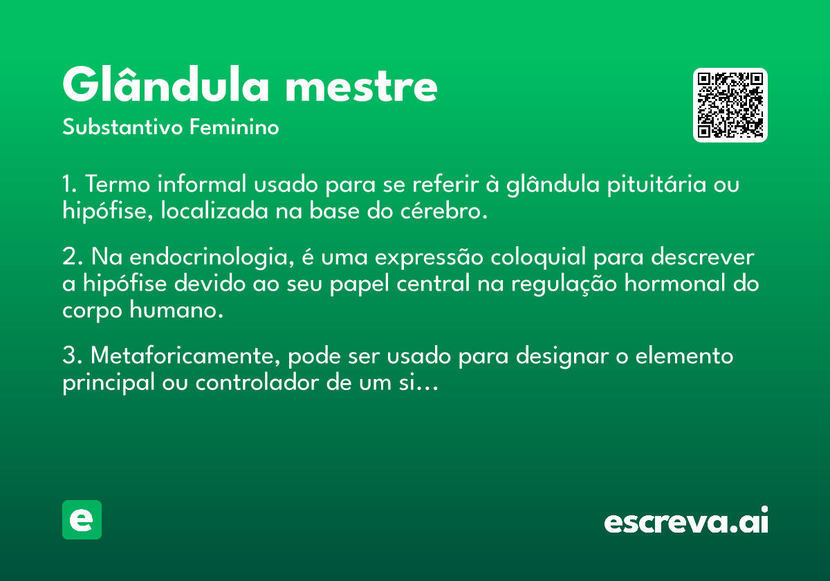 glândula mestre