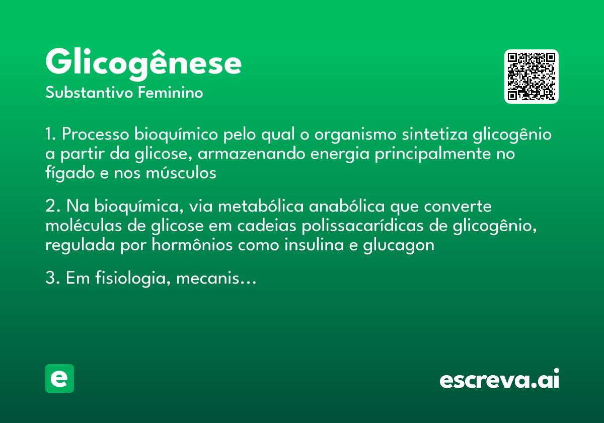 glicogênese