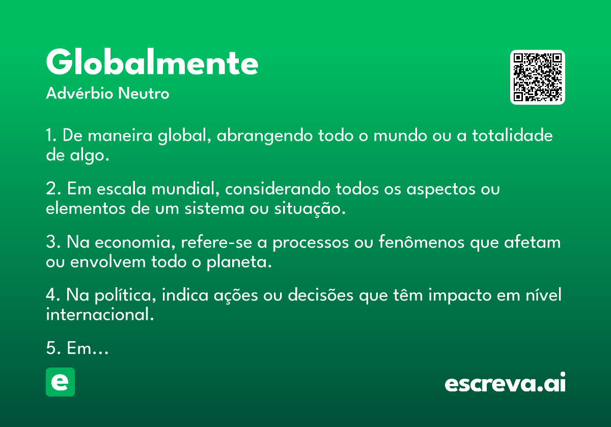 globalmente