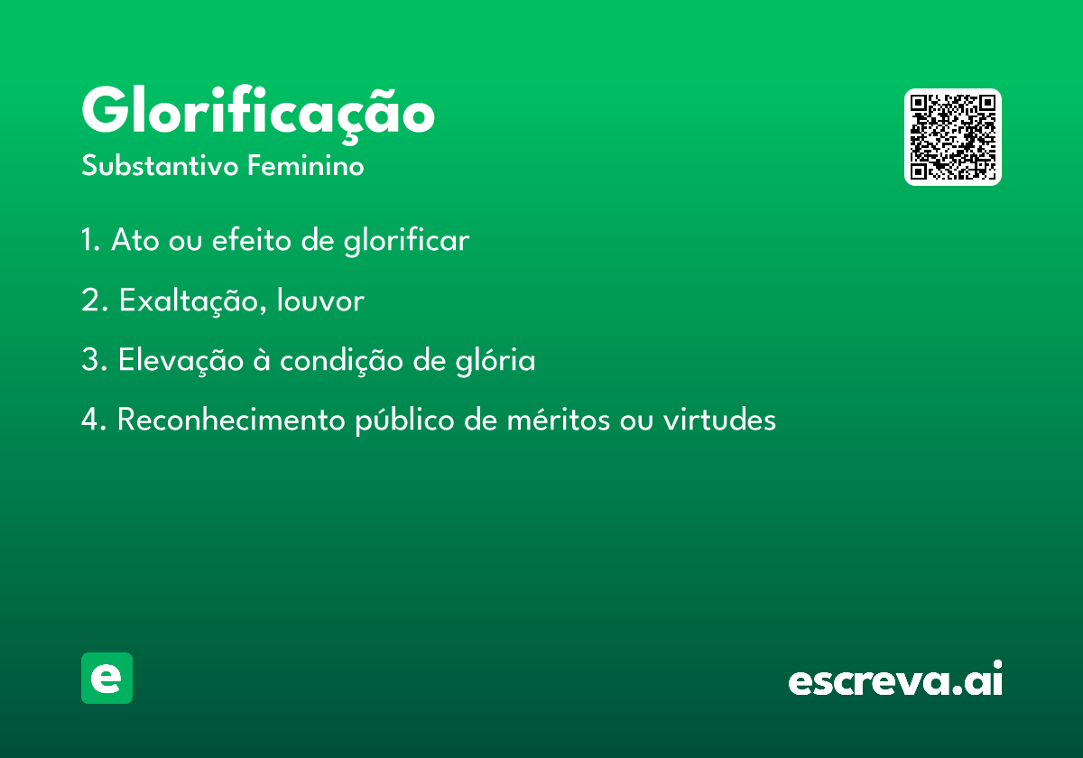glorificação
