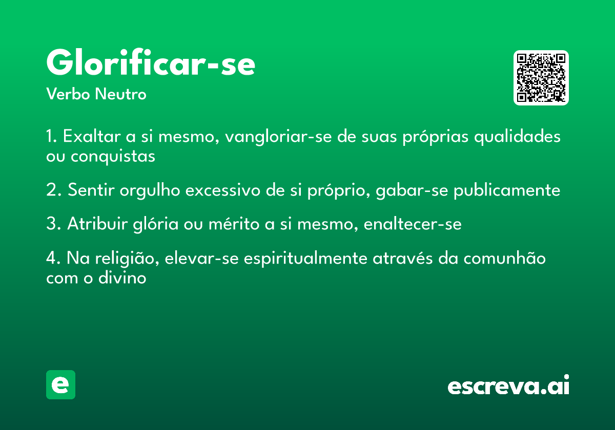 glorificar-se