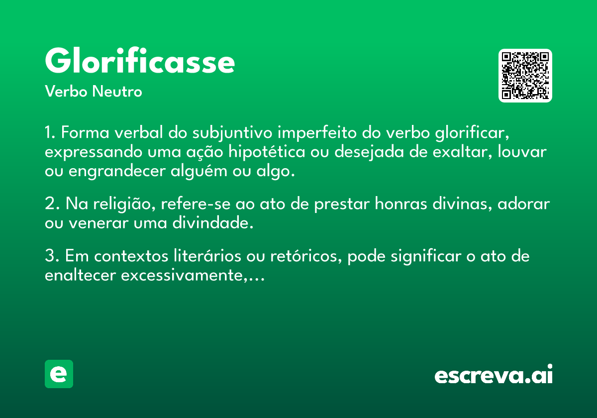 glorificasse