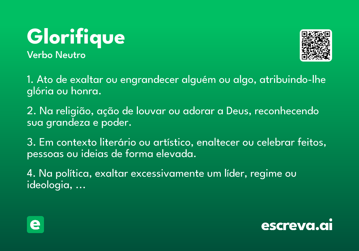 glorifique