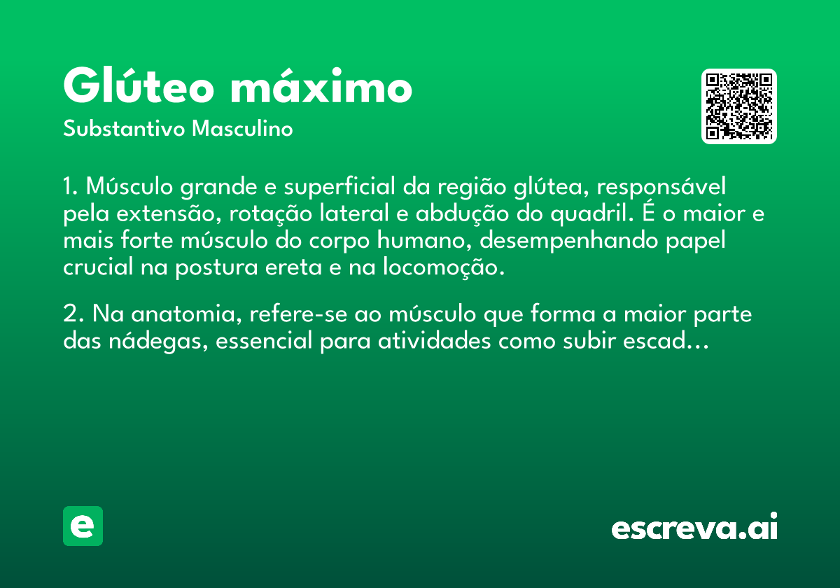 glúteo máximo