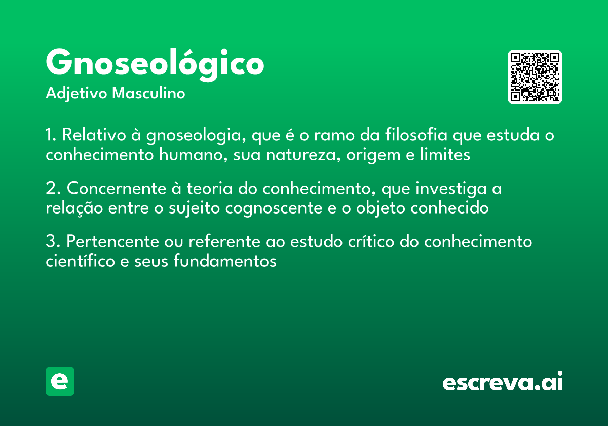 gnoseológico