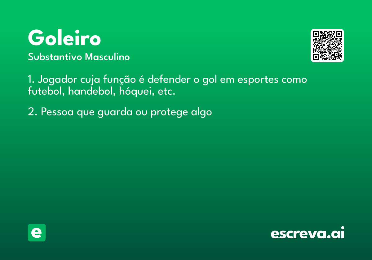 goleiro