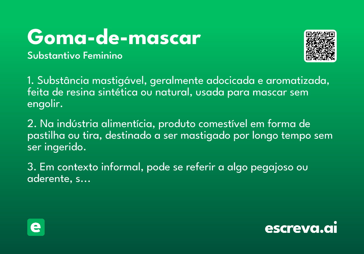 goma-de-mascar