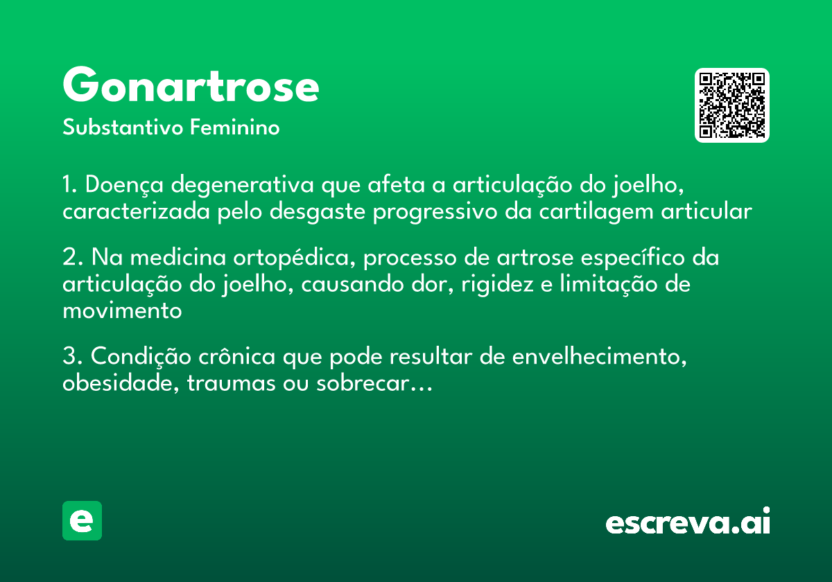 gonartrose