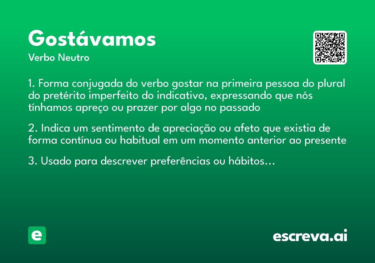 gostávamos