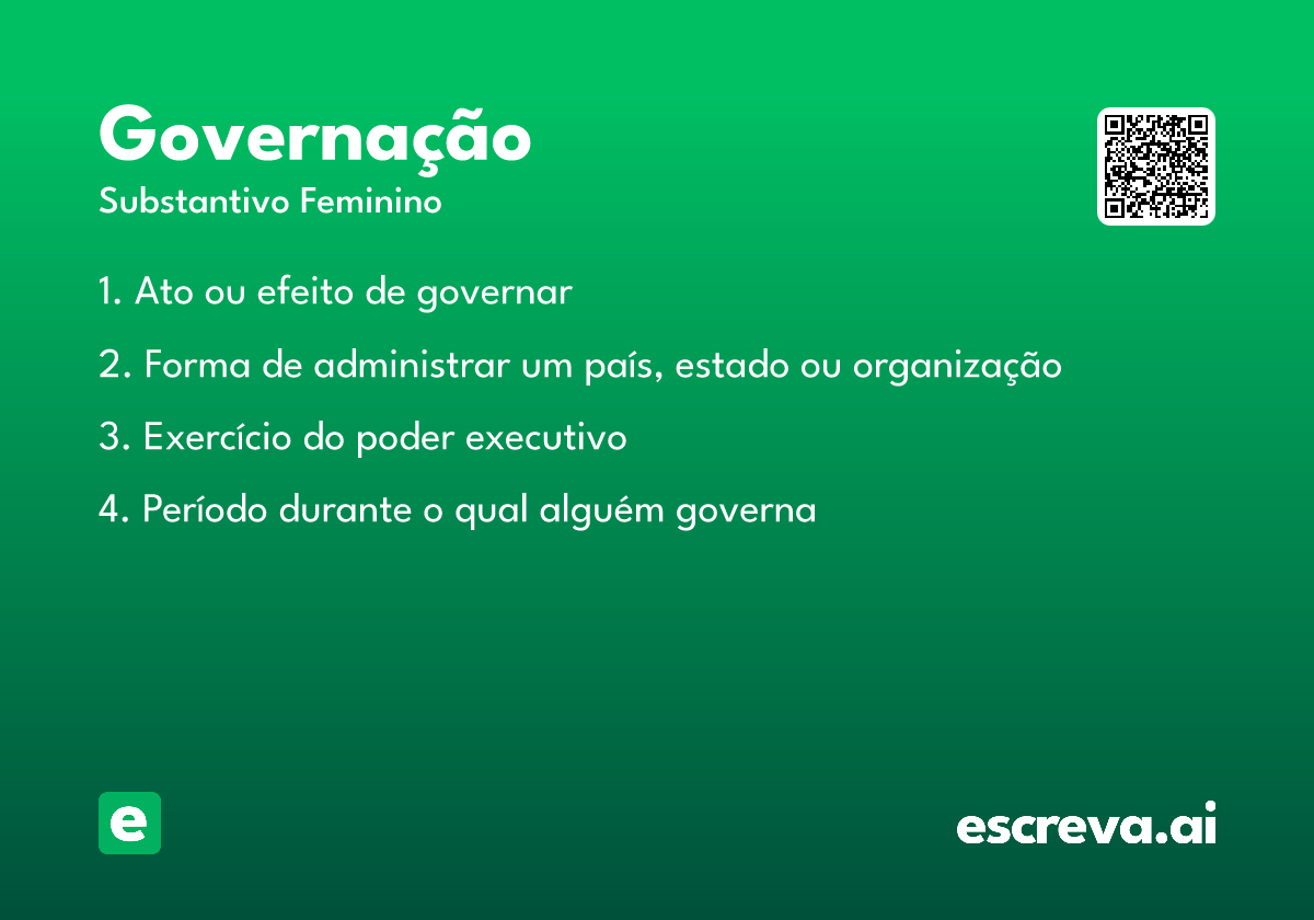 governação