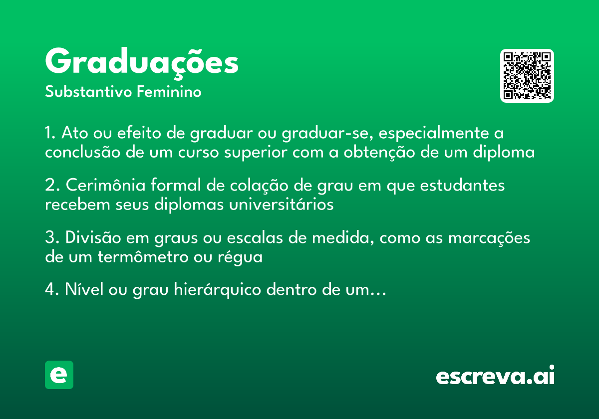 graduações