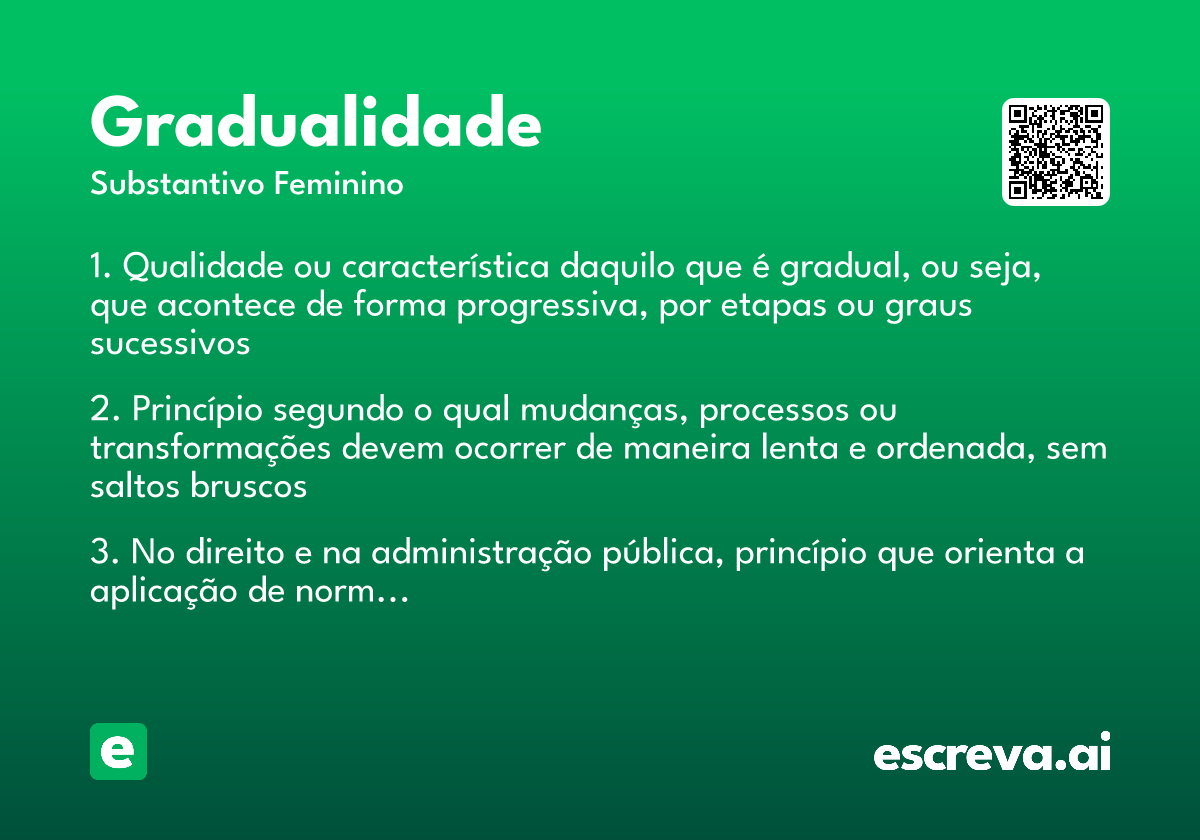 gradualidade