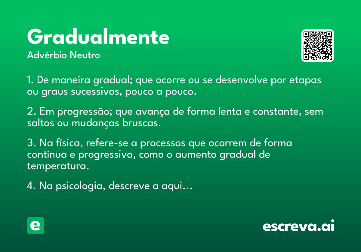 gradualmente