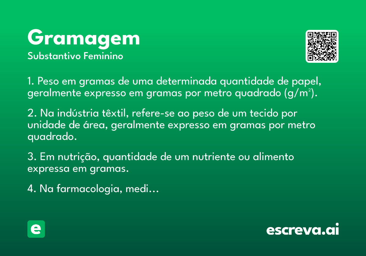 gramagem