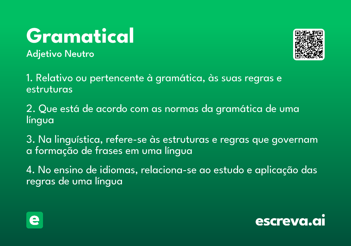 gramatical