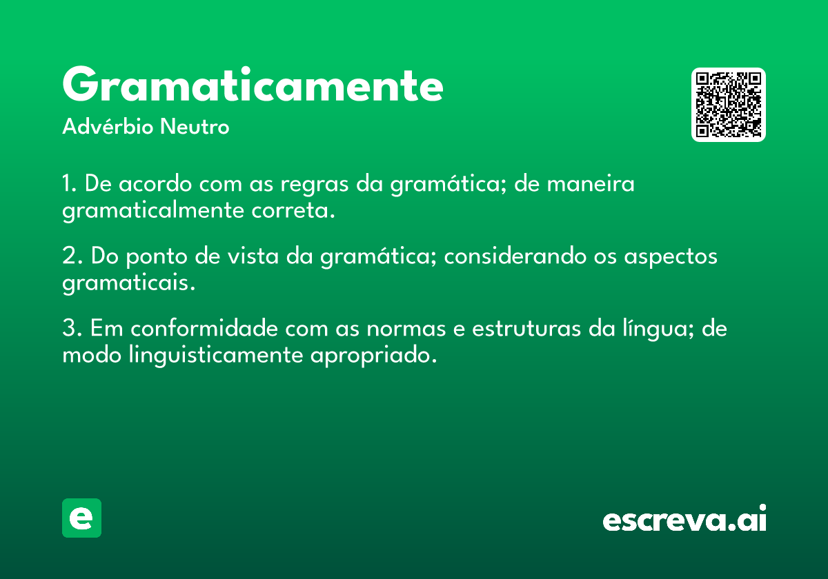 gramaticamente