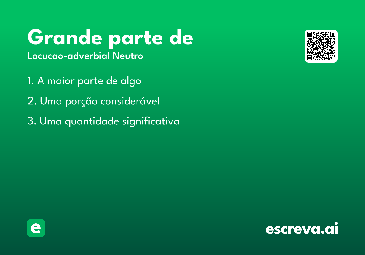 grande parte de