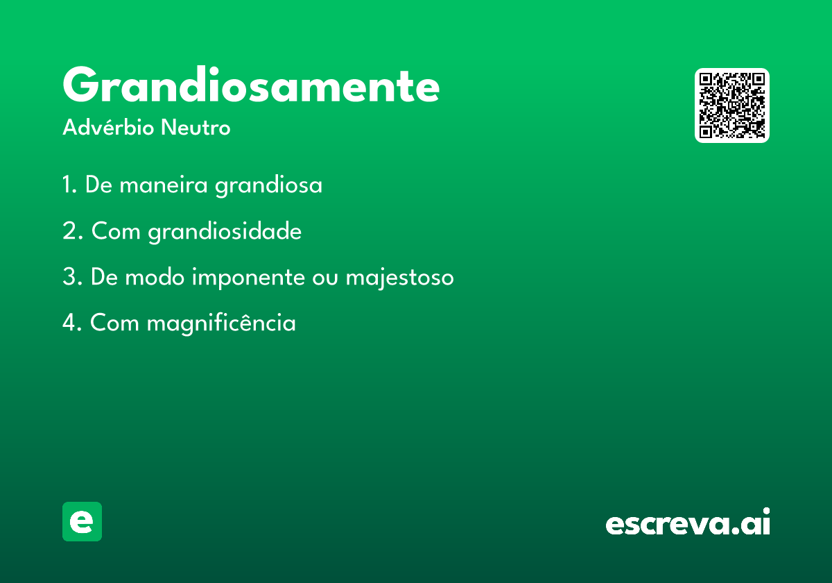 grandiosamente