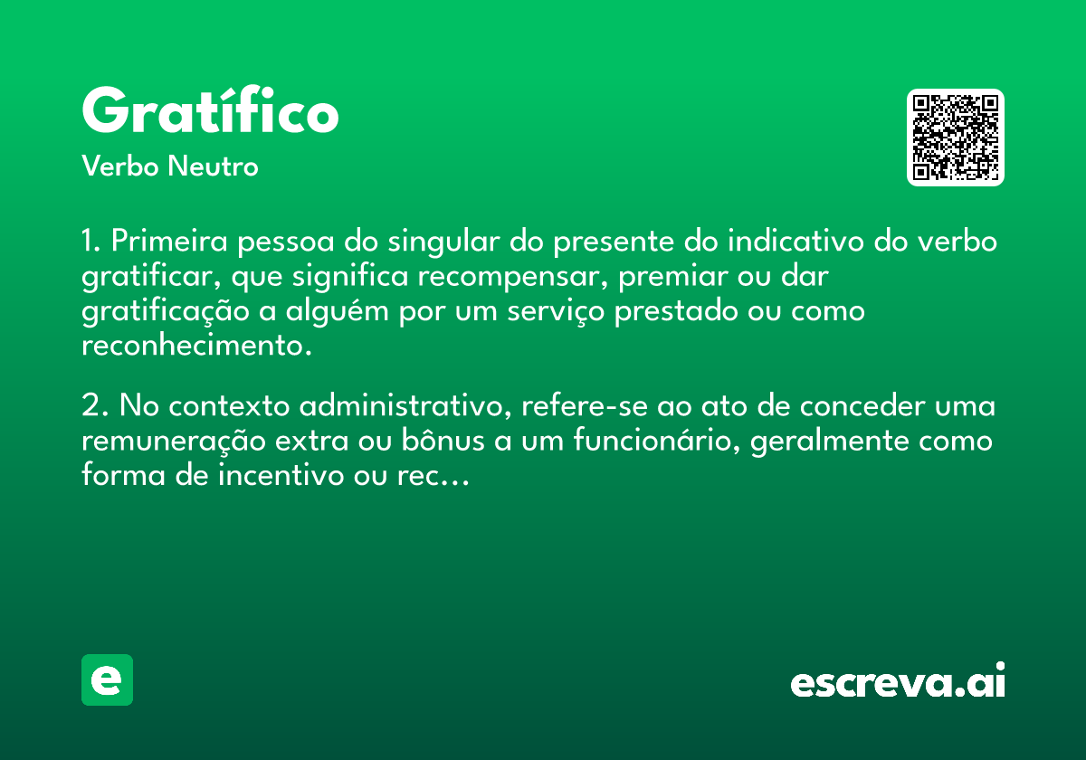gratífico