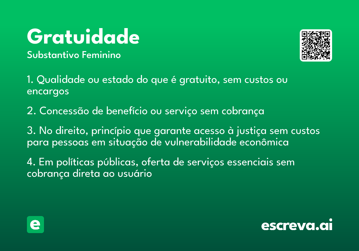 gratuidade