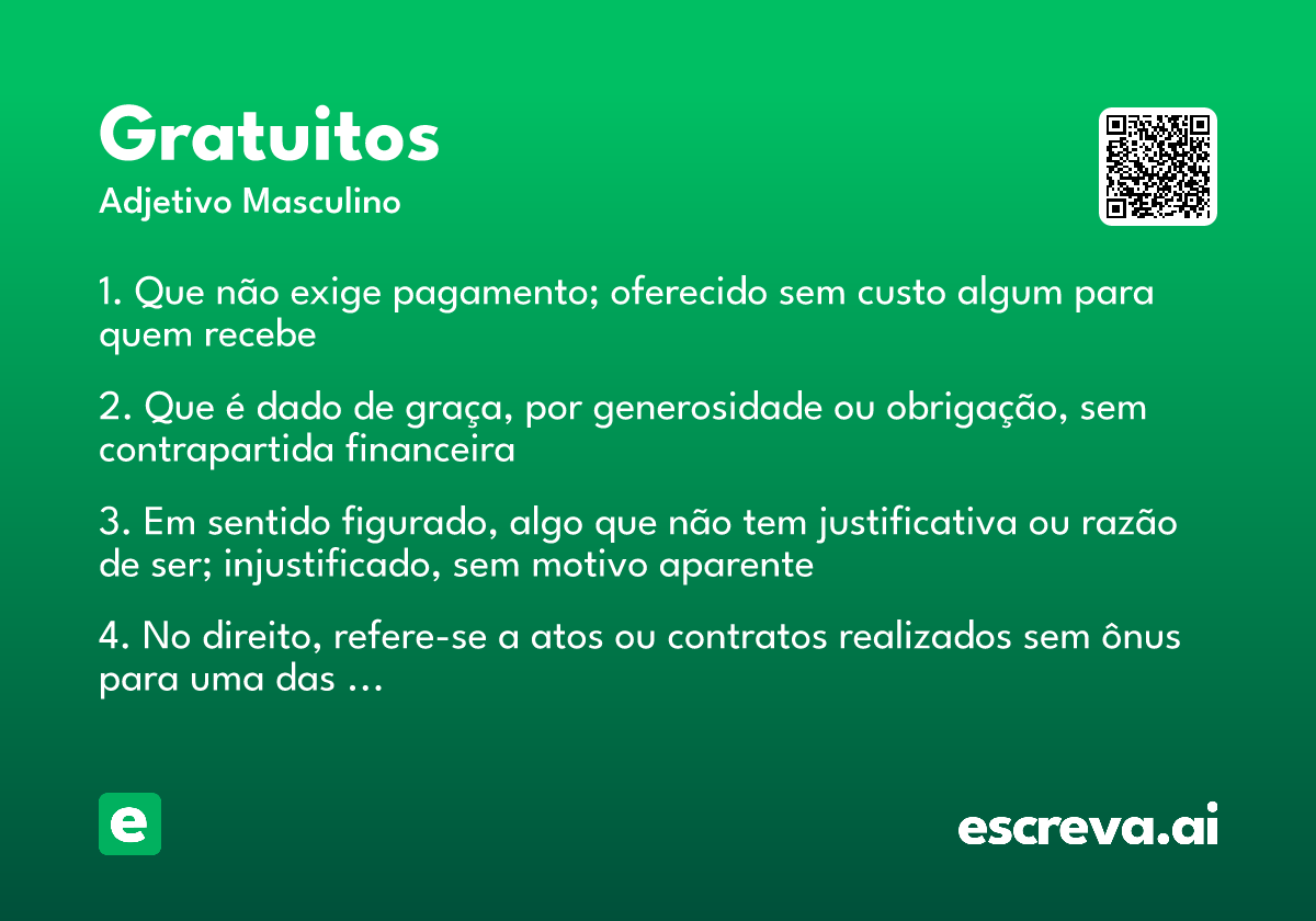 gratuitos