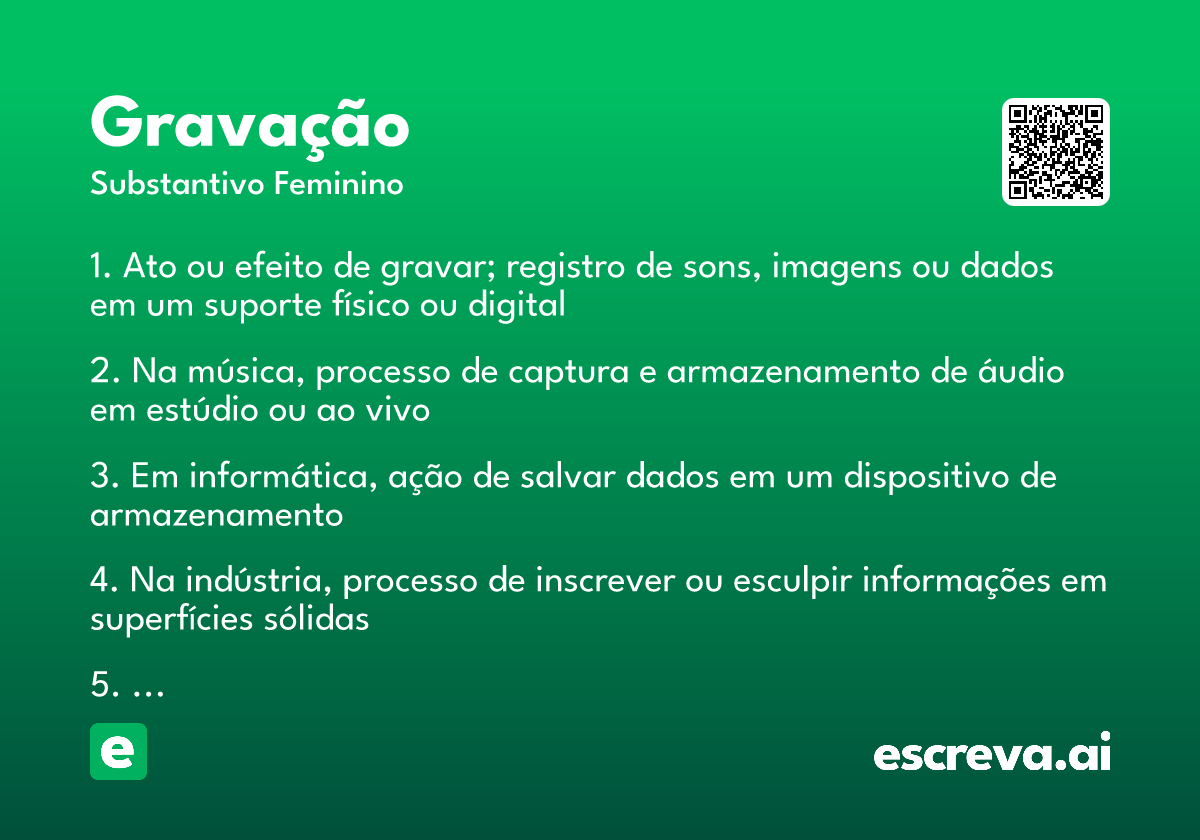 gravação