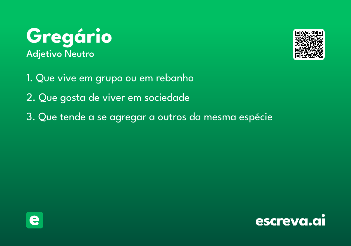 gregário