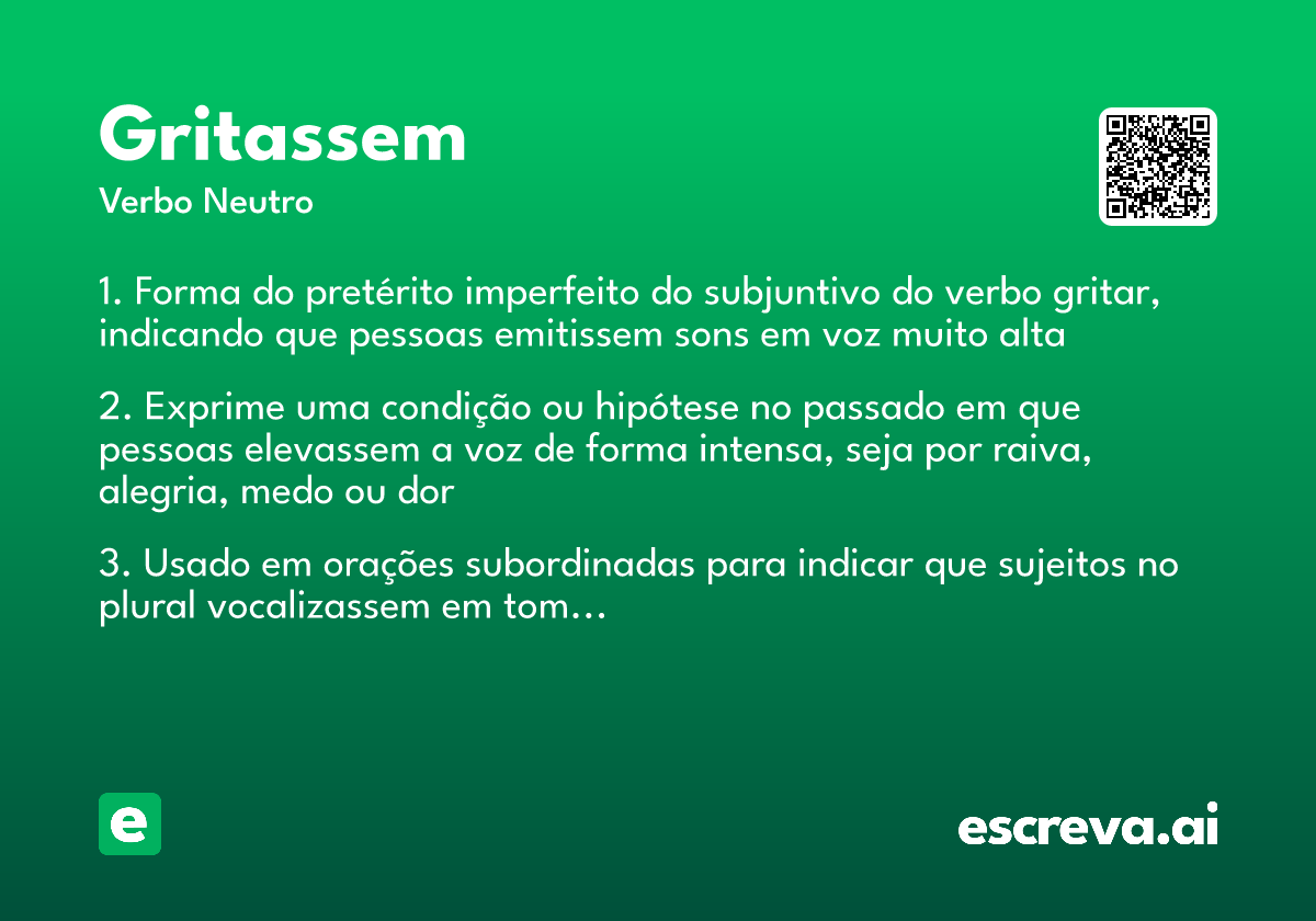 gritassem