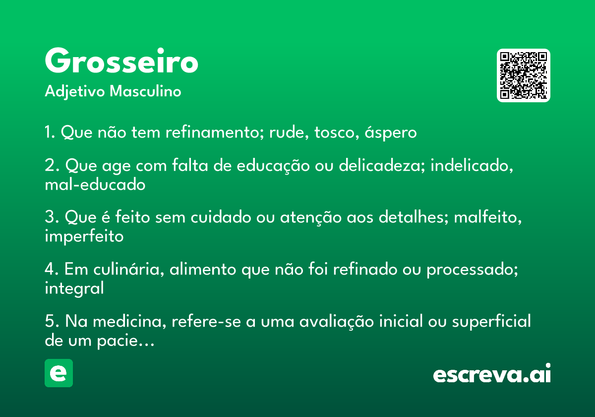 grosseiro