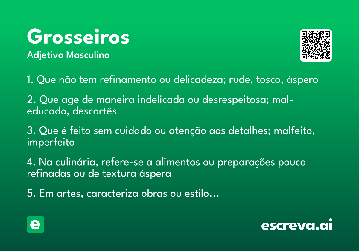 grosseiros