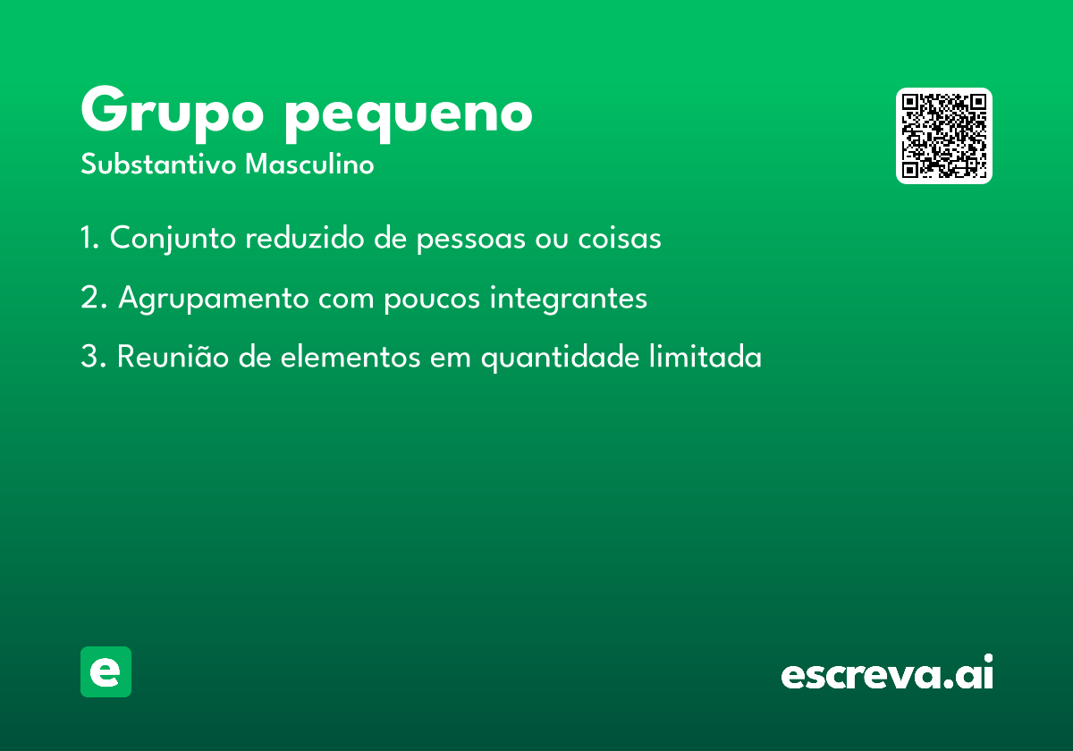 grupo pequeno