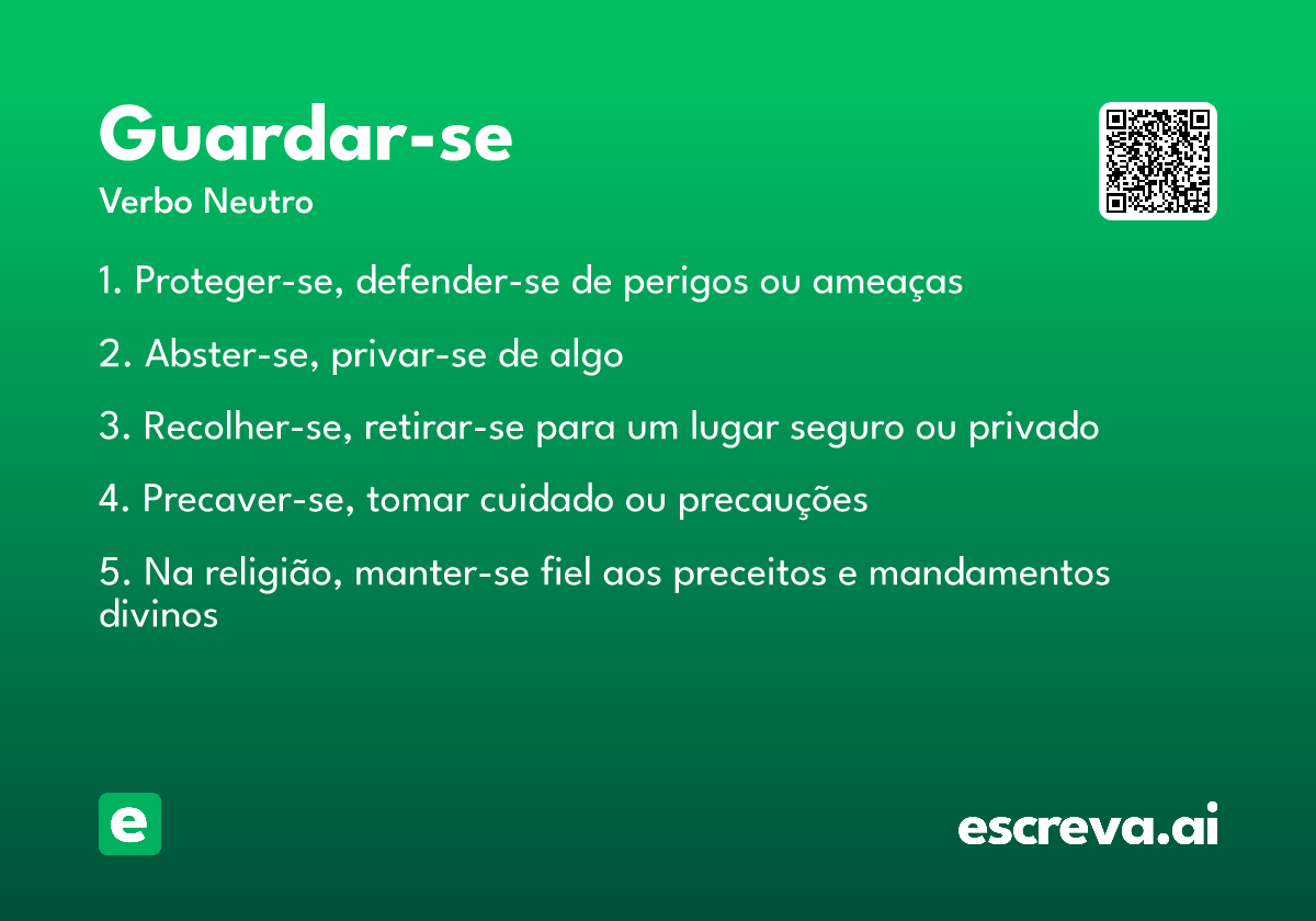 guardar-se