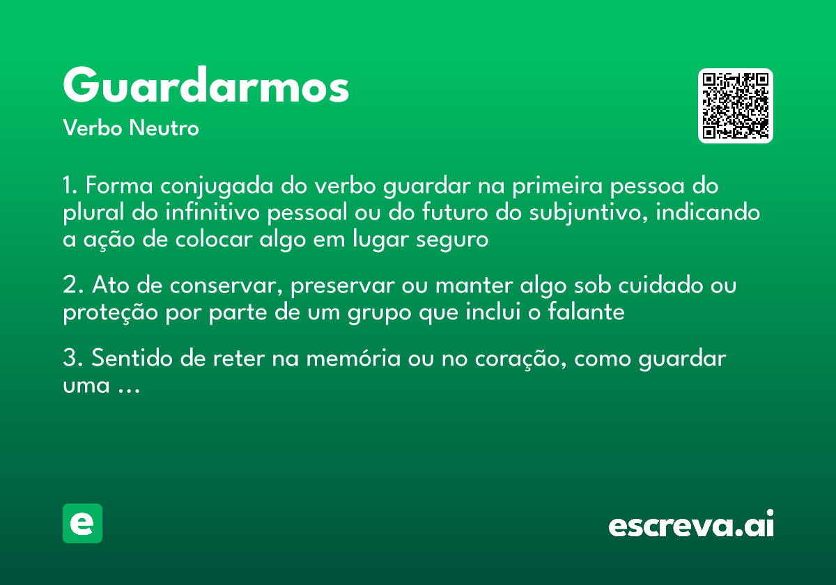 guardarmos
